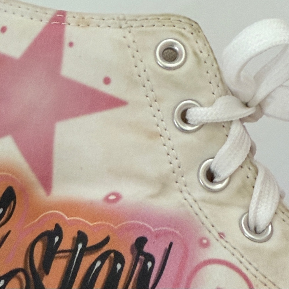 Chuck Taylor All Star Converse Airbrush Graffiti Size Women 7 | Men 5 - Picture 10 of 13